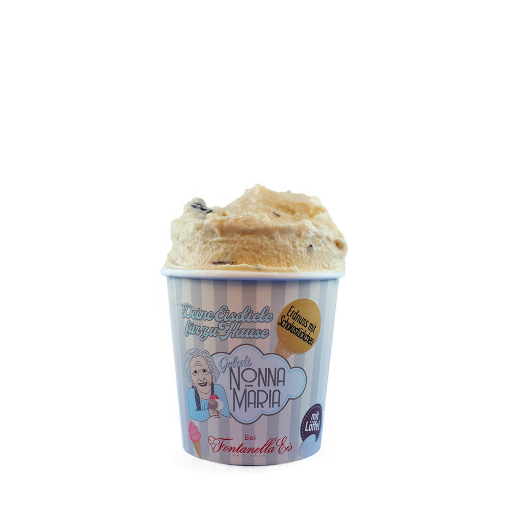 165 ml Erdnusseis mit Schokostückchen