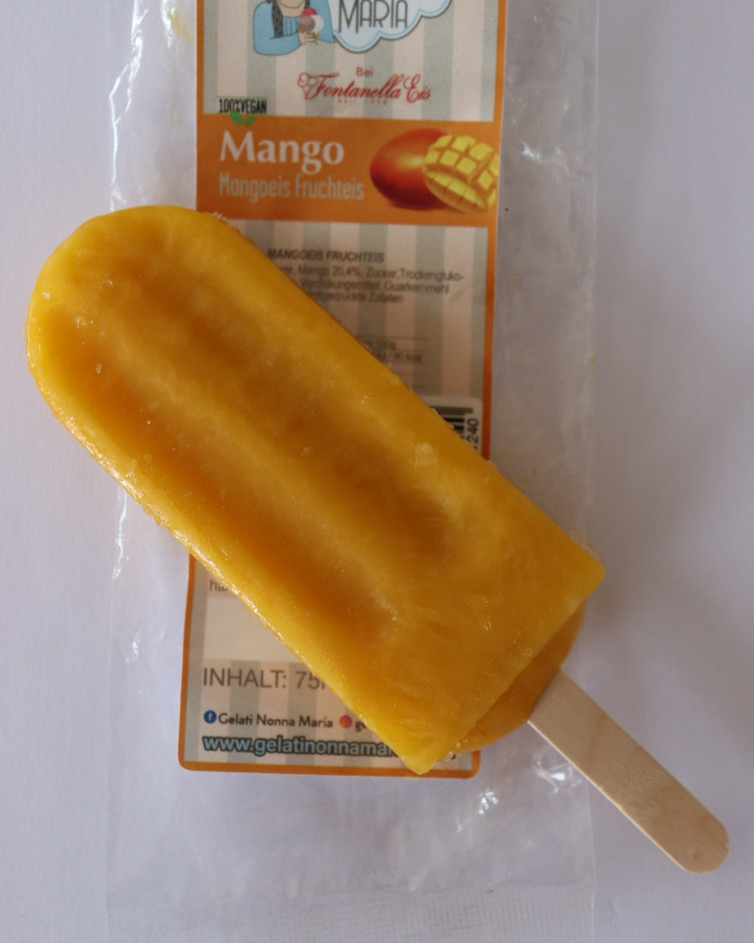 Eis am Stiel 75 ml Mango Fruchteis Vegan