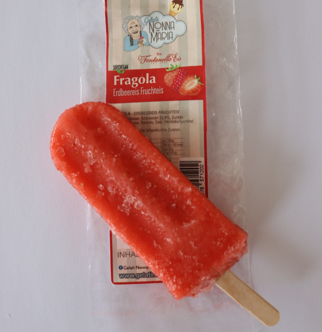 Eis am Stiel 75 ml Erdbeer FruchteisVegan