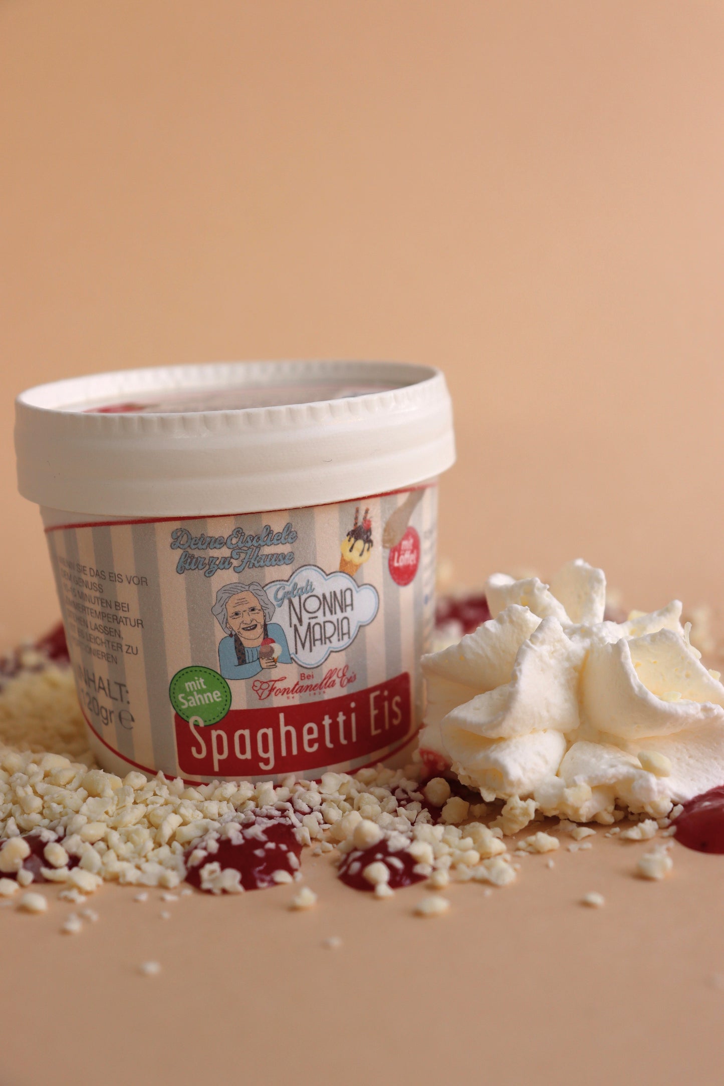 Neu! Spaghetti Eis mit SAHNE